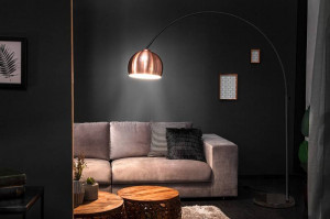 LAMPADAR, BIG BOW ARAMIU/NEGRU, 170/210CM, COD 41877 DESIGN MODERN - Img 2