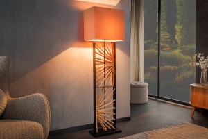 LAMPADAR DIN LEMN, 165CM, EUPHORIA, DIN LEMN SI ABAJUR TEXTIL, ARTIM GROUP SELECTION - Img 1