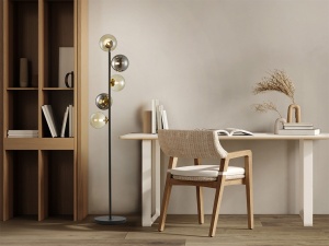 LAMPADAR INOA, 159 CM, MULTICOLOR, DIN METAL SI STICLA, STIL MODERN - Img 1