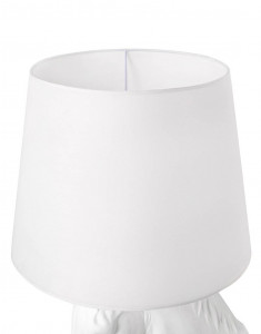 LAMPADAR KON HORSE STAND M, ALB, DIN FIBRA DE STICLA, MARMURA SI TEXTIL, STIL MODERN - Img 6