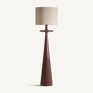 LAMPADAR MODERN DREAM 165CM, REALIZATA DIN METAL, TEXTIL SI MDF, CULOARE MARO, REALIZATA MANUAL