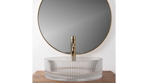 LAVOAR REA INGRID, 36 CM, TRANSPARENT, DIN STICLA, CALITATE SUPERIOARA - Img 6