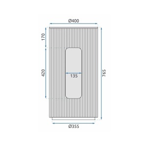 LAVOAR STATIV INGRID GREY, 88 CM, GRI/TRANSPARENT, DIN CERAMICA, CALITATE SUPERIOARA - Img 4