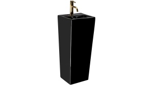 LAVOAR STATIV KAMILA, 82 CM, NEGRU, DIN CERAMICA, CALITATE SUPERIOARA - Img 5