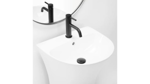LAVOAR STATIV RITA SLIM, 83,5 CM, ALB, DIN CERAMICA, CALITATE SUPERIOARA - Img 3