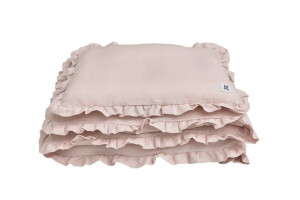 LENJERIE DE PAT PENTRU COPII WITH A FLOUNCE ROZ PRAFUIT MARIMEA L BA
