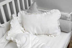 LENJERIE FLOUNCE LINEN ALB MARIMEA M IDEALA PENTRU PATUT BEBELUSI BA - Img 4