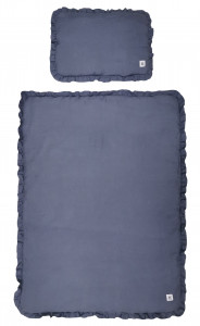 LENJERIE FLOUNCE LINEN ALBASTRU MARIN MARIMEA M IDEALA PENTRU PATUT BEBELUSI BA