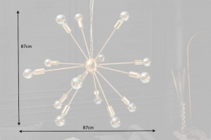 LUSTRA MODERNA, SPUTNIK 87CM, DIN METAL, DESIGN MODERN - Img 7