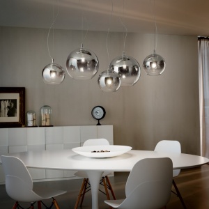 LUSTRA NEMO SP5, CROM, DIN STICLA, STIL MODERN - Img 3