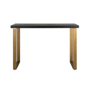 MASA DE BAR BLACKBONE ALAMA, NEAGRU RUSTIC, 7383, CONFECTIONATA DIN METAL SI LEMN DE STEJAR, STIL MODERN - Img 3