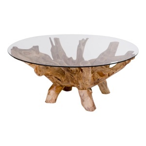 MASA DE CAFEA, AMAZONAS 110CM, DIN LEMN SI STICL SECURIZATA, CULOARE NATUR, HOUSE NORDIC
