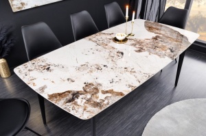 MASA DE SUFRAGERIE 160CM, METAL SI CERAMICA, ASPECT PIATRA NATURALA, ARTIM GROUP SELECTION - Img 2