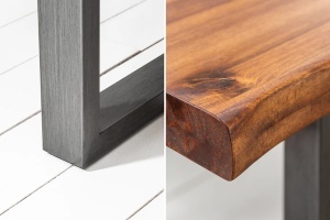 MASA DE SUFRAGERIE, GENESIS 160CM, GROSIME 35MM, LEMN DE SALCAM SI METAL, ASPECT MARO, ARTIM GROUP SELECTION. - Img 6