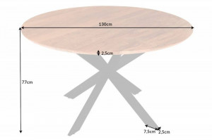 MASA DE SUFRAGERIE ROTUNDA, GALAXY 130CM, DIN LEMN DE SALCAM, ARTIM GROUP SELECTION - Img 5