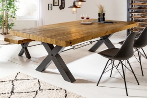 MASA DE SUFRAGERIE, THOR 200CM, LEMN MASIV DE PIN, DESIGN INDUSTRIAL