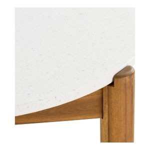 MASA DE TERASA TERRACINA, REALIZATA DIN LEMN SI TERRAZZO, CULOARE NATUR/ALB, HOUSE NORDIC - Img 5