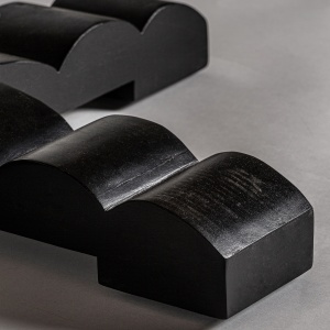 MASA DINING ABO, NEAGRA, REF. 33062, PRELUCRATA MANUAL, CONFECTIONATA DIN LEMN DE MANGO NEGRU, STIL MODERN - Img 3