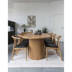 MASA DINING BOAVISTA 100x210x75 cm, REALIZATA DIN MDF, CULOARE NATURAL, HOUSE NORDIC - Img 3
