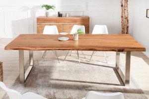 MASA DINING DIN LEMN MASIV, MAMMUT 200CM, DESIGN INDUSTRIAL, COD 40127 + 38794 - Img 3