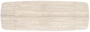 MASA DINING ELEGANTA STIL VESNA, EXTENSIBILA, 180-260/90/76 cm, CONFECTIONATA DIN OTEL SI PIATRA SINTETIZATA, STIL MODERN - Img 4
