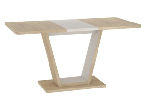 MASA DINING, EXTENSIBILA, 120(160)X80 NIGEL TORRO CREM/CASMIR, DIN PAL, ALB/STEJAR, STIL MODERN - Img 2