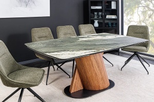 MASA DINING EXTENSIBILA, ELEMENTS 180/260CM, CADRU DIN FURNIR NUC SI BLAT DIN CERAMICA, ARTIM GROUP SELECTION - Img 1