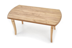 MASA DINING EXTENSIBILA FRYDERYK, STEJAR CRAFT, 160/240 CM, BLAT DIN MDF SI PICIOARE DIN LEMN MASIV , STIL CLASIC - Img 2
