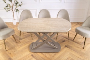 MASA DINING EXTENSIBILA, INCEPTION 130/190CM, METAL, STICLA/CERAMICA, ARTIM GROUP SELECTION - Img 4