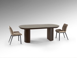 MASA DINING EXTENSIBILA, IRATI 206/283CM, MDF SI FURNIR, DESIGN MODERN, SCHULLER - Img 6