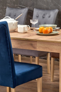 MASA DINING EXTENSIBILA SEWERYN, STEJAR CRAFT, 160/300 CM, BLAT DIN PAL SI PICIOARE DIN MDF, STIL CLASIC - Img 2