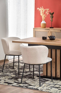 MASA DINING EXTENSIBILA STIL LAMELLO, STEJAR ARTISAN/NEGRU, 130/180 CM, DIN PAL MELAMINAT, STIL MODERN - Img 4