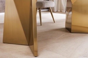MASA DINING, EXTRAVAGANCIA 200CM, BLAT DIN MARMURA ALBA SI PICIOARE METAL, ARTIM GROUP SELECTION - Img 7
