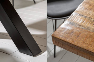 MASA DINING, IRON CRAFT 200CM, LEMN MASIV DE MANGO SI METAL, ARTIM GROUP SELECTION - Img 5