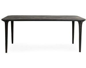 MASA DINING LAMINAR 200 NEGRU, CONFECTIONATA DIN LEMN MASIV DE MANGO, STIL MODERN - Img 2