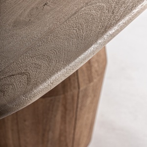 MASA DINING/LIVING JACQUARD, MARO DESCHIS, REF. 35787, PRELUCRATA MANUAL, CONFECTIONATA DIN LEMN DE MANGO, STIL MODERN - Img 4