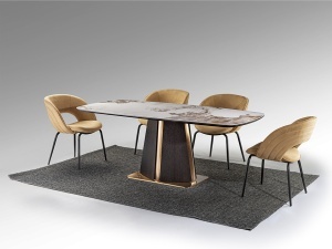 MASA DINING, LUCA 200CM, DIN MDF, METAL SI BLAT DIN PORTELAN, SCHULLER - Img 7