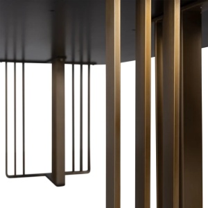 MASA DINING MAVERICK 260 CM, CHARCOAL, 3513, CONFECTIONATA DIN OTEL INOXIDABIL, MDF SI FURNIR DE STEJAR - Img 4
