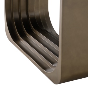 MASA DINING MAXFIELD, 200cm, REALIZATA DIN METAL, STICLA SI CERAMICA, CULOARE BEJ, STIL MODERN, RICHMOND - Img 2