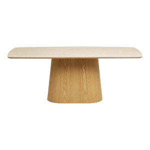 MASA DINING NOLI 90x200x76 cm, REALIZATA DIN FURNIR, CERAMICA, CULOARE TRAVERTIN/NATUR, HOUSE NORDIC - Img 3