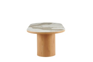 MASA DINING OVALA, UNIQUE, 200CM, CADRUL CERAMIC FURNIRUIT SI BLAT DIN MARMURA, ARTIM GROUP SELECTION - Img 6