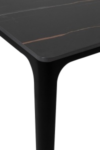 MASA DINING SLIM 140 NEAGRA, CONFECTIONATA DIN CERAMICA SI ALUMINIU, STIL MODERN - Img 3