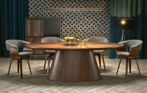 MASA DINING STIL VAGNER, 220 CM, NUC, DIN MDF FURNIRUIT, STIL MODERN