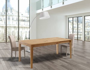 MASA EXTENSIBILA 120/180CM, WILLY, COD 4359, STIL MODERN, REALIZATA DIN LEMN MASIV SI FURNIR - Img 4