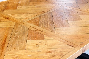 MASA EXTENSIBILA, MOSAIK 120- 160CM, FURNIR LEMN DE PIN RECICLAT SI METAL, ASPECT MARO NATUR, ARTIM GROUP SELECTION - Img 2