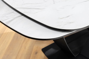 MASA EXTENSIBILA, PAPILLON 180/260CM, DIN CERAMICA/STICLA MARMURA ALBA SI METAL, ARTIM GROUP SELECTION - Img 4