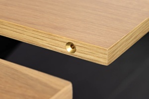 MASA EXTESIBILA DE MARI DIMENSIUNI, GIANT 180- 320CM, FURNIR LEMN DE STEJAR SI METAL, ASPECT STEJAR, ARTIM GROUP SELECTION - Img 2