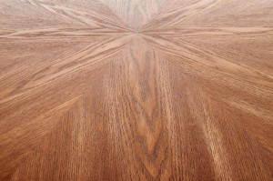 MASA LIVING STIL CARMELO, NUC/NEGRU, 100 CM, BLAT DIN MDF SI PICIOR DIN METAL, STIL CLASIC - Img 8