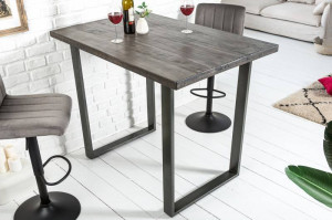 MASA PENTRU BAR 120CM, IRON CRAFT MANGO, COD 38667, DESIGN VINTAGE INDUSTRIAL - Img 4