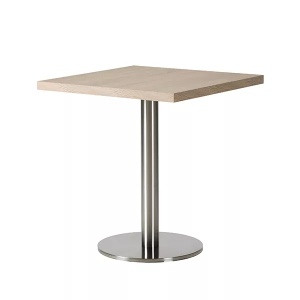 MASA PENTRU CAFENEA, 68x68 CM, STEJAR SONOMA/CROM, DIN PAL LAMINAT SI OTEL, ARTIM GROUP SELECTION - Img 4